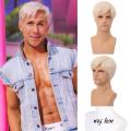 ԡह Ken Movie Wig Blonde Short Hair Halloween Mens Adult Cosplay